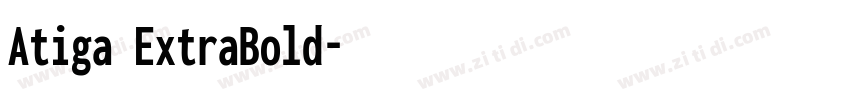 Atiga ExtraBold字体转换
